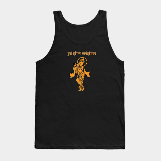 Jai Shri Krishna Tank Top by BhakTees&Things